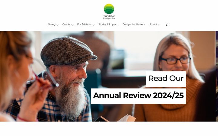 Screenshot of foundationderbyshire.org