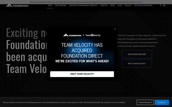 Screenshot of foundationdirect.com