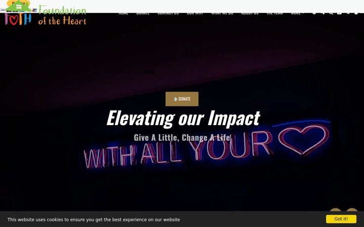 Screenshot of foundationoftheheart.org