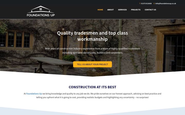 Screenshot of foundationsup.co.uk