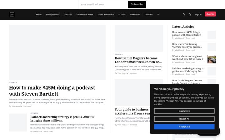 Screenshot of founderbounty.com