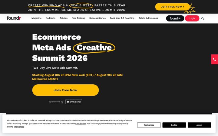 Screenshot of foundermagazine.com