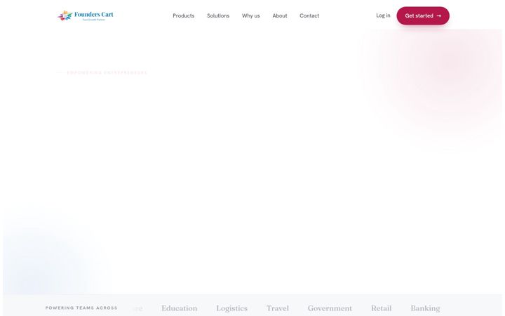 Screenshot of founderscart.com