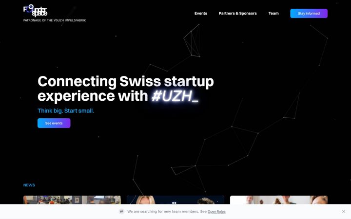 Screenshot of founderspace.ch
