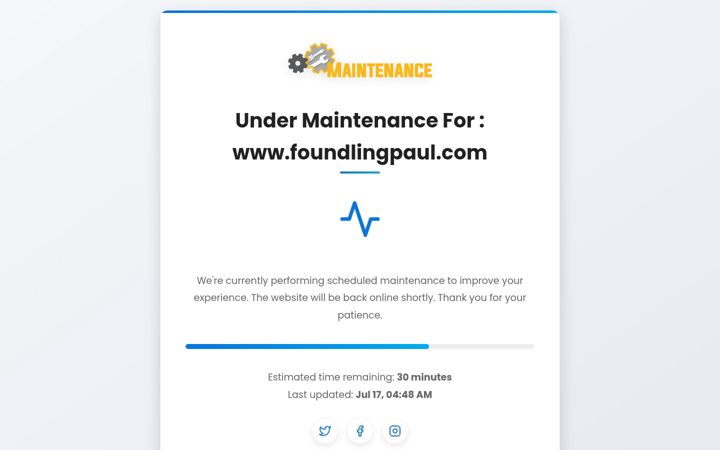 Screenshot of foundlingpaul.com