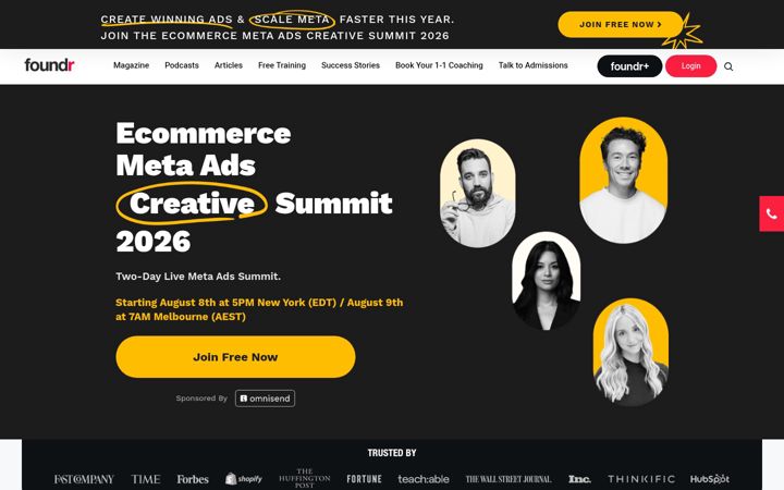 Ekraanipilt saidist foundr.io
