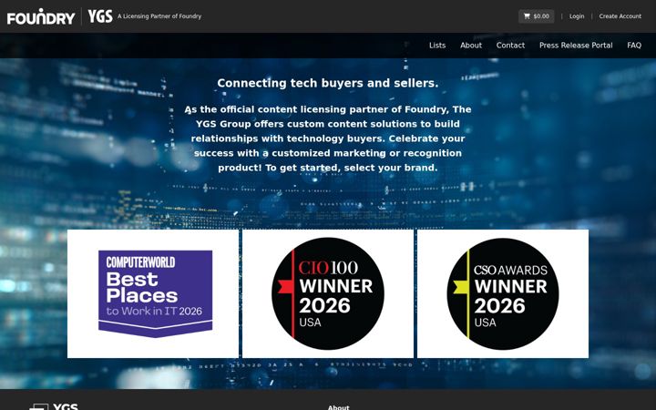 Screenshot of foundrylicensing.com