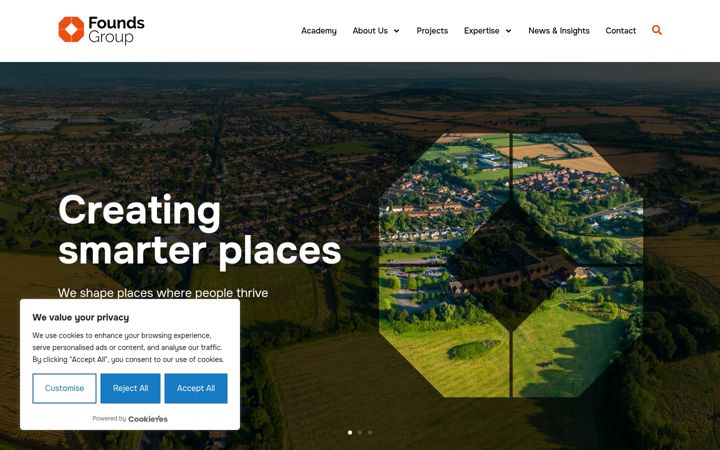 Screenshot ta' foundsgroup.co.uk