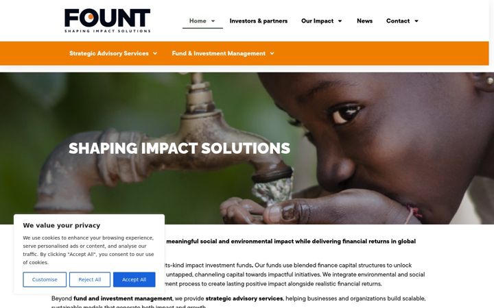 Screenshot of fount.eu