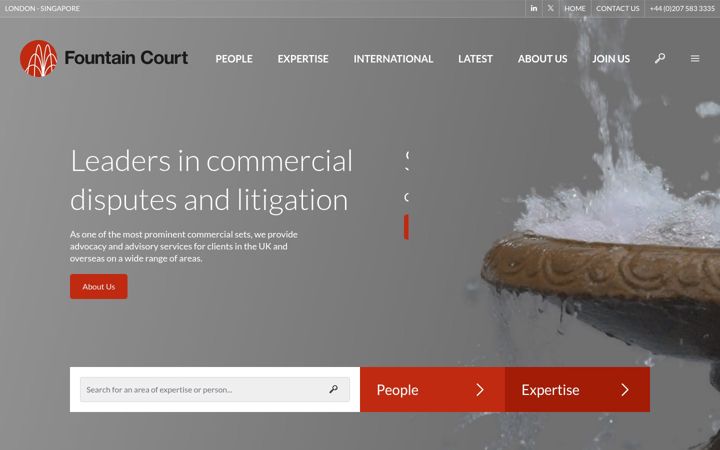 Screenshot of fountaincourt.uk