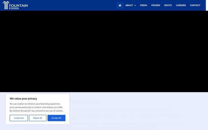 Screenshot of fountainfoods.co.uk