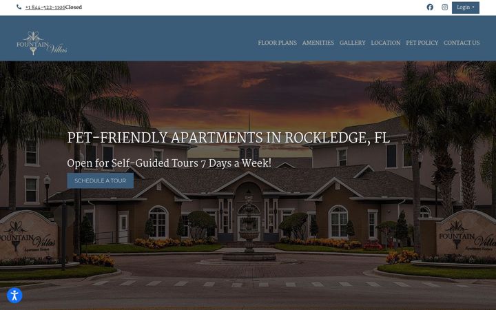 Screenshot of fountainvillasapartments.com