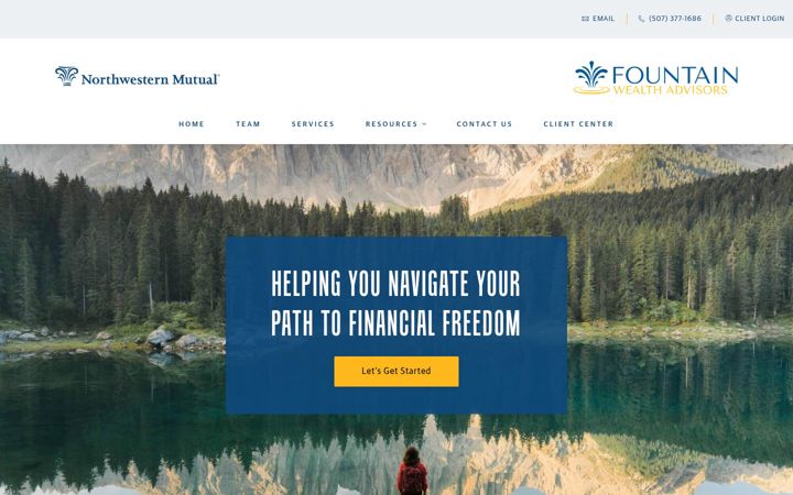 Screenshot of fountainwealthadvisors.com