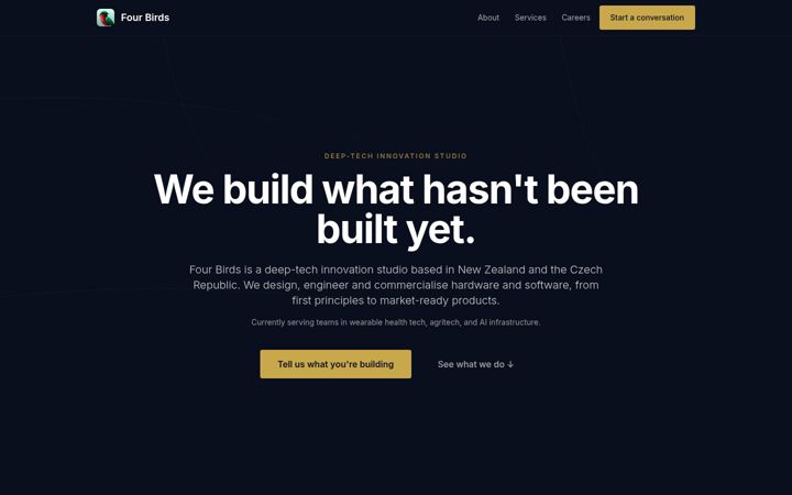 Screenshot of fourbirds.cz