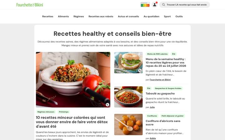 Screenshot of fourchette-et-bikini.fr
