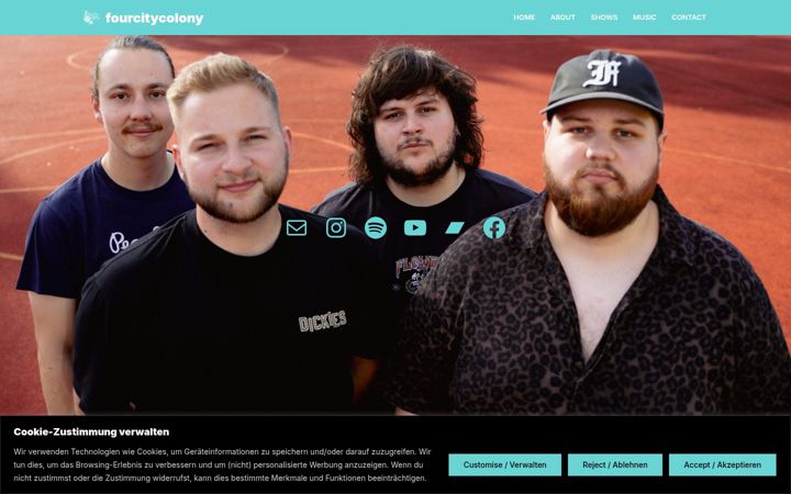 Screenshot of fourcitycolony.com