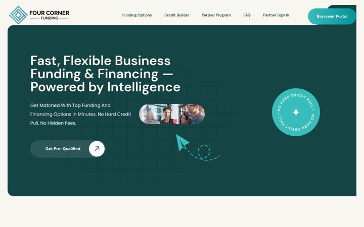 Screenshot of fourcornerfunding.com