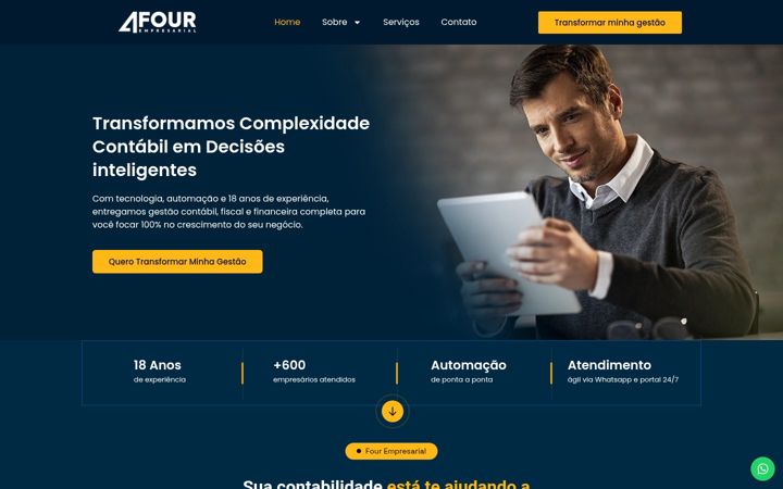 Skärmbild av fourempresarial.com.br