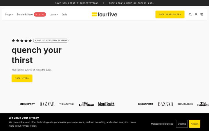 Screenshot of fourfive.com