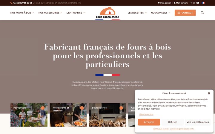 Screenshot of fourgrandmere.com