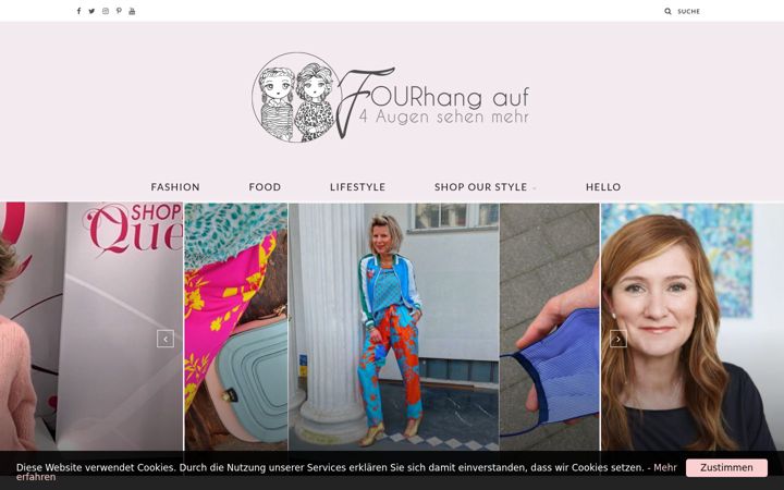 Screenshot of fourhangauf.de