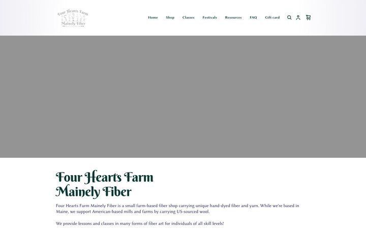 Screenshot of fourheartsfarm.com