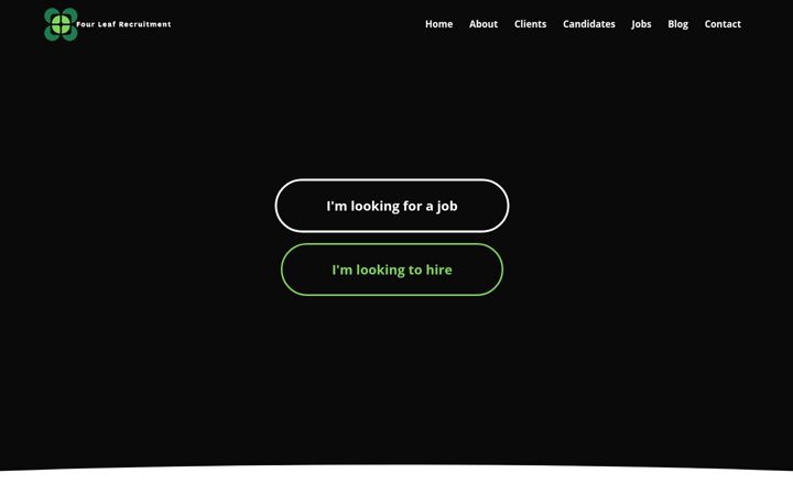 Screenshot of fourleafrecruitment.com