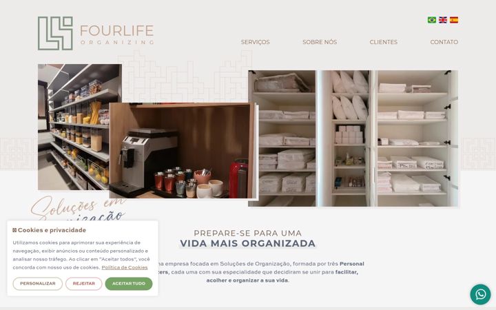 Screenshot of fourlifeorganizing.com