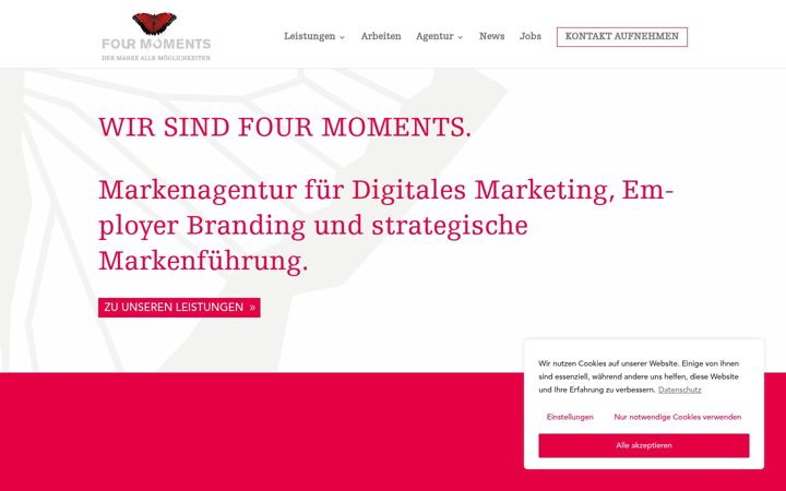 Ekrānuzņēmums no fourmoments.de