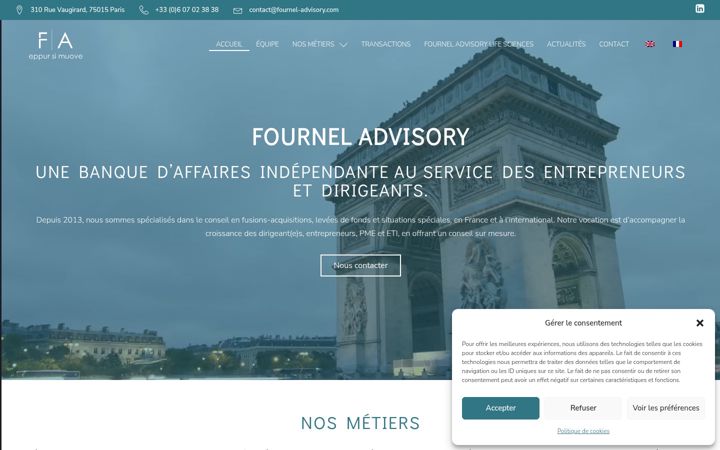 Screenshot of fournel-advisory.com