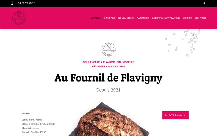 Screenshot of fournil-flavigny.fr