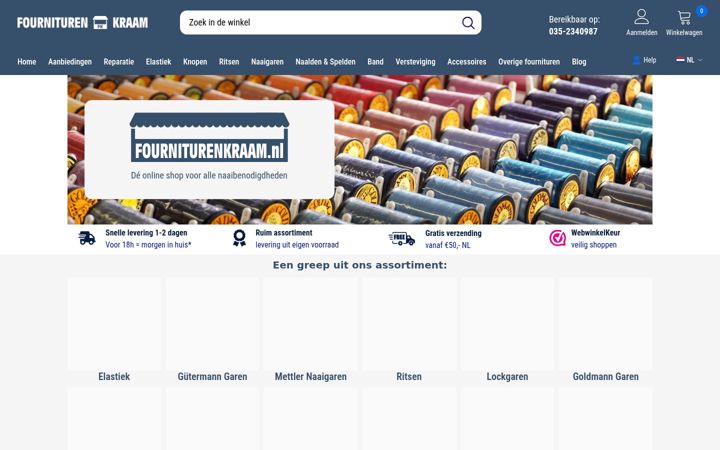 Screenshot of fourniturenkraam.nl