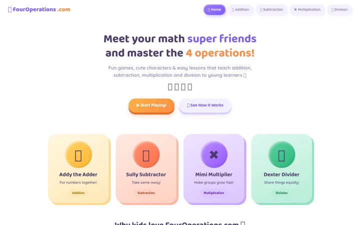 Screenshot of fouroperations.com