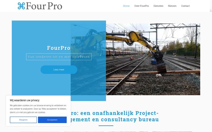 Screenshot of fourpro.nl