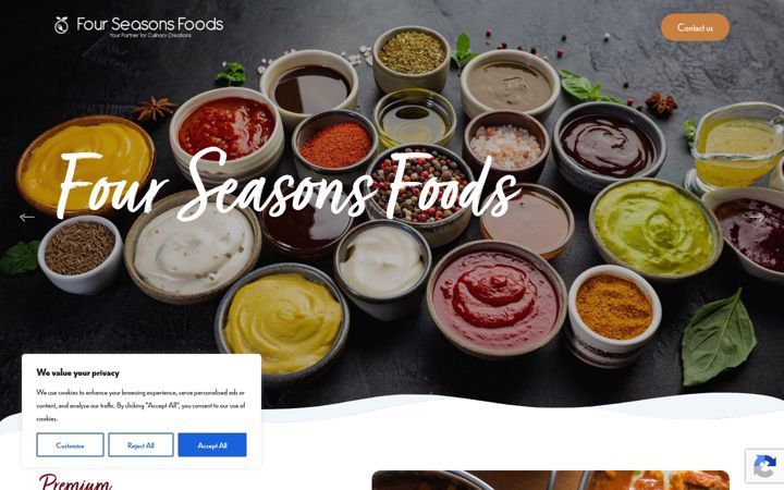 Screenshot of fourseasonsfoods.uk