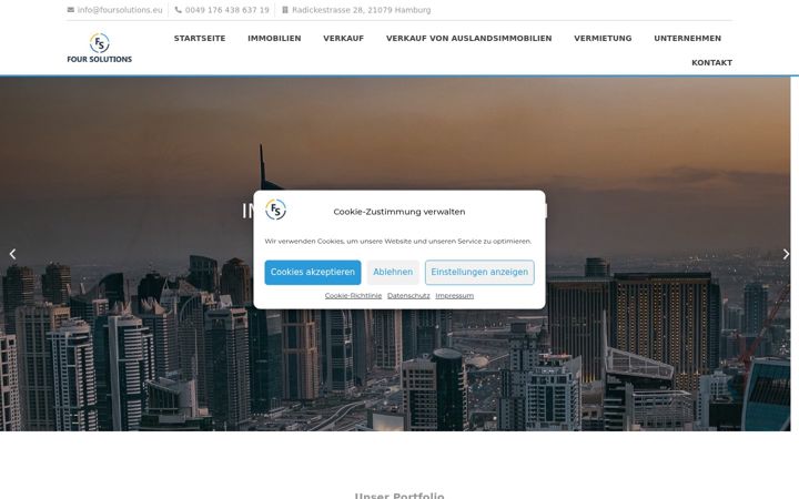 Screenshot of foursolutions.eu