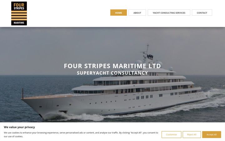 Screenshot of fourstripesmaritime.com