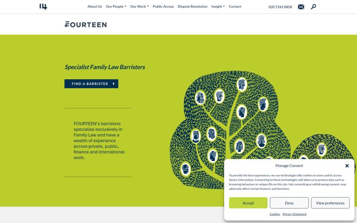 Screenshot of fourteen.co.uk