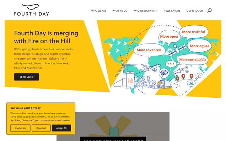 Screenshot of fourthday.co.uk