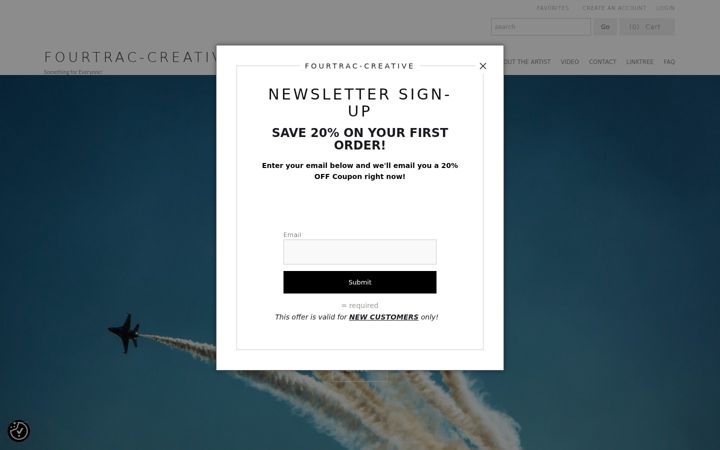 Screenshot of fourtrac-creative.com