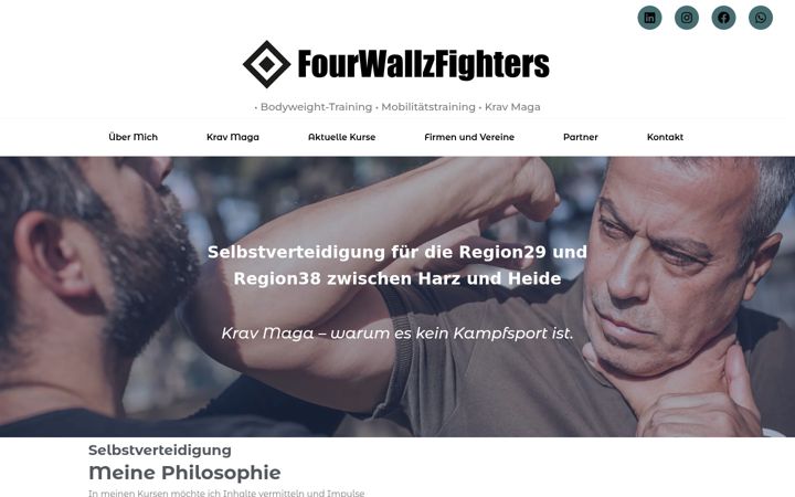 Screenshot of fourwallzfighters.de