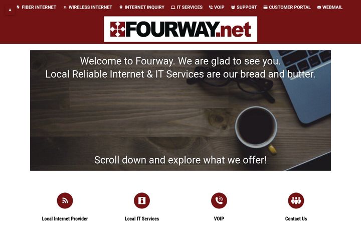 Screenshot of fourway.net