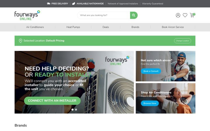 Screenshot of fourwaysonline.com
