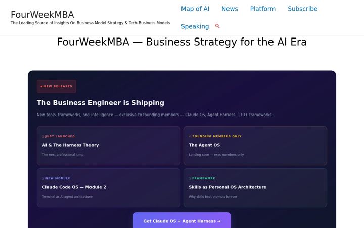 Screenshot of fourweekmba.com