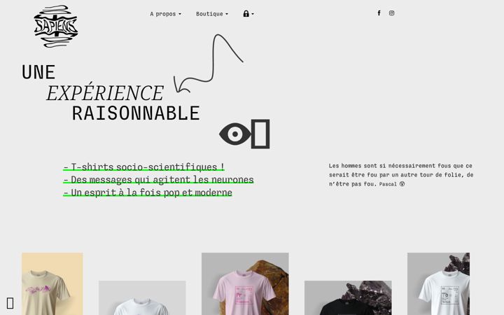 Screenshot of fousapiens.org