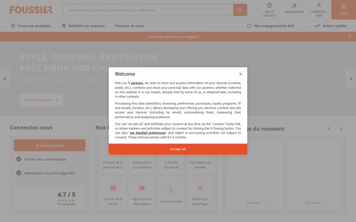 Screenshot von foussier.fr