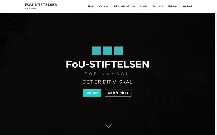 Screenshot of foustiftelsen.no