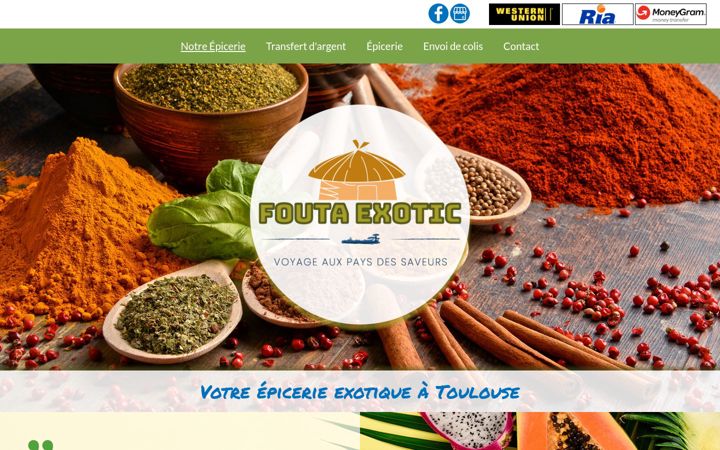 Screenshot of fouta-exotic.fr