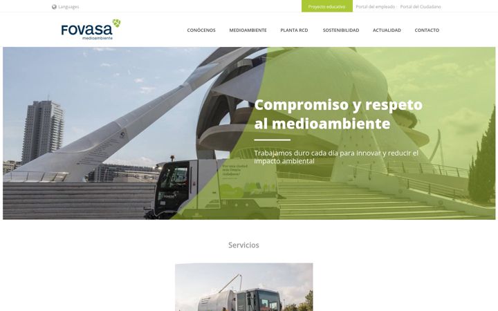 Screenshot of fovasa.com