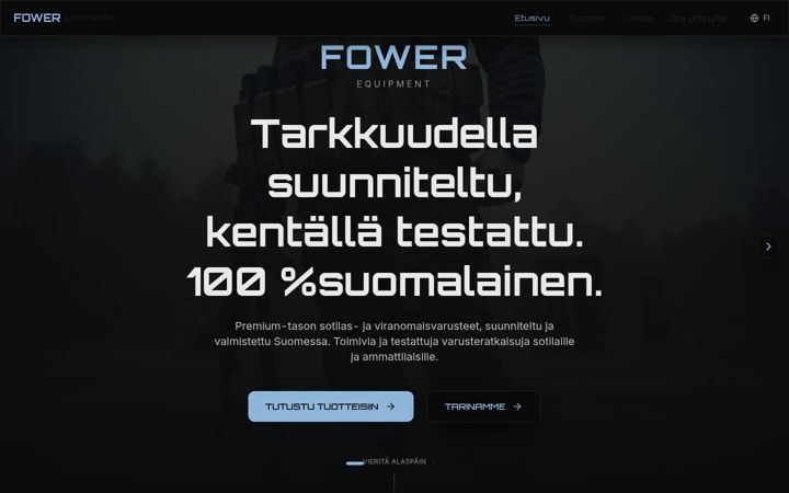 Screenshot of fower.fi